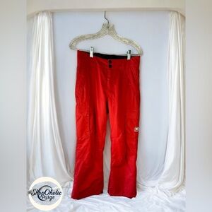 snow pants kids DC Shoes Red Snow Pants XL Youth child Cargo Waterproof Ski